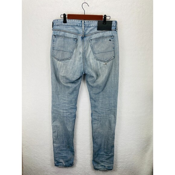Rag & Bone Slim Fit Jeans Men’s Size 31 Blue Distressed Button Fly Casual Denim - Picture 10 of 16